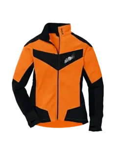 Fleecejack, DYNAMIC, maat L, fluo-oranje