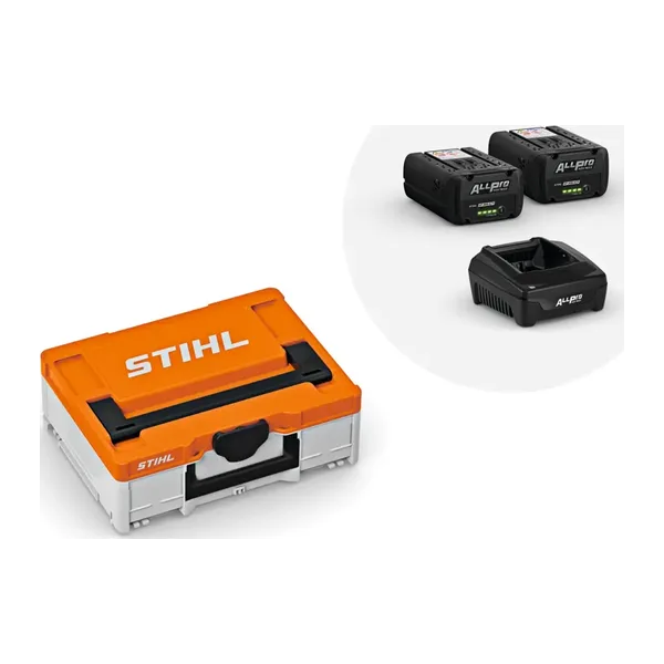 Power Box S, met 2x AP 200.0 P accu en AL 301.1 lader