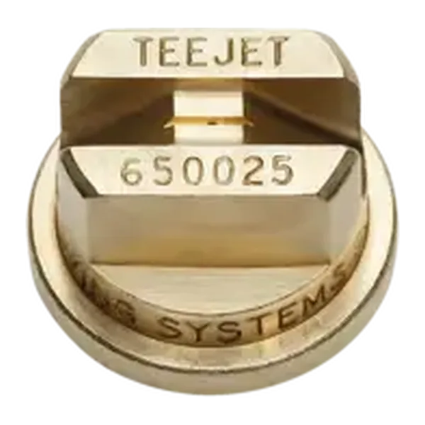 Vlakstraalmond, messing, 65-0025