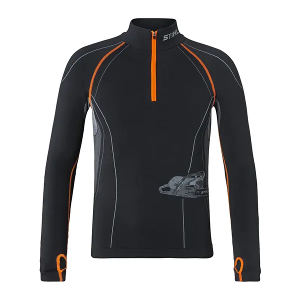 Werkshirt, lange mouw, ADVANCE, maat L, zwart