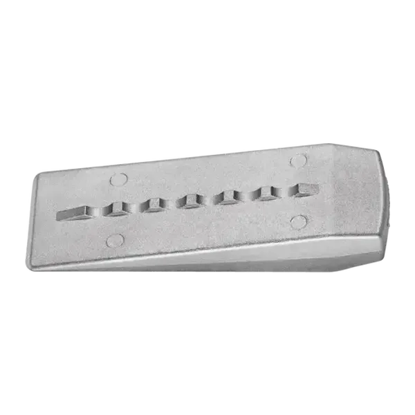 Coin d’abattage, aluminium, 12 x 4 cm